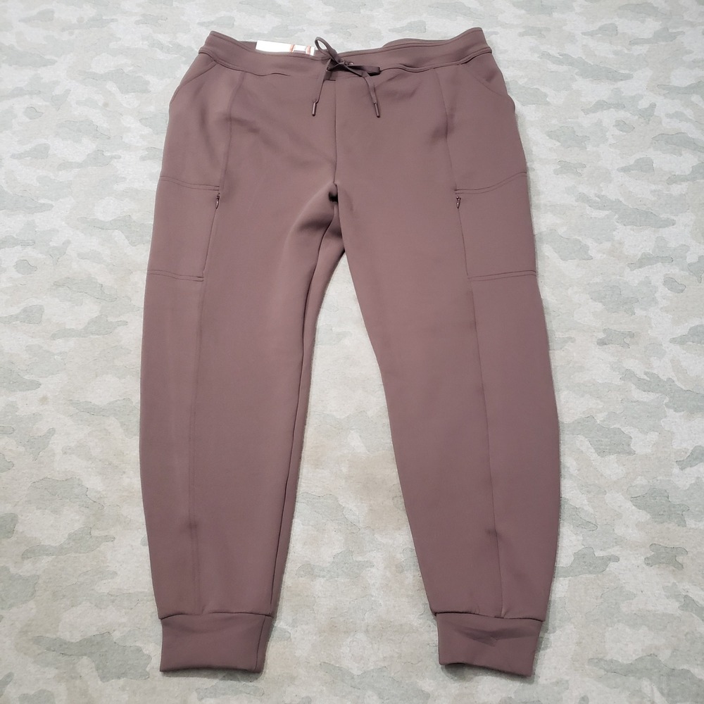 32 Degrees Heat Jogger Pants Women XL Purple Zippered Pocket Activewear NWT